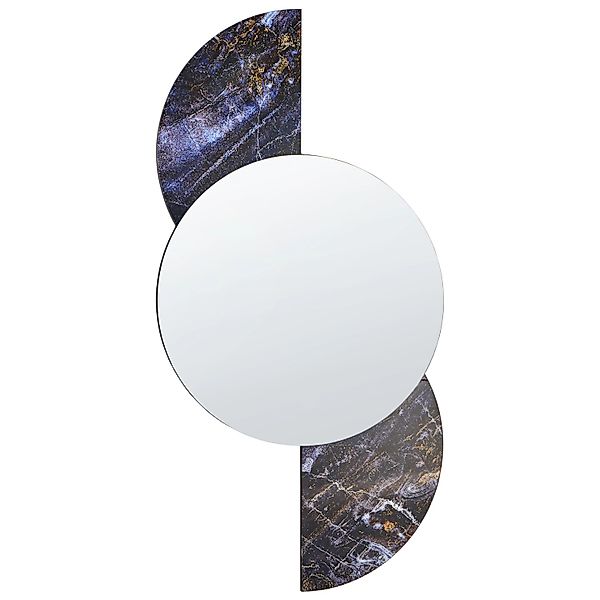 Beliani Wandspiegel SEUZEY Silber Violett Schwarz 2x50x100 günstig online kaufen