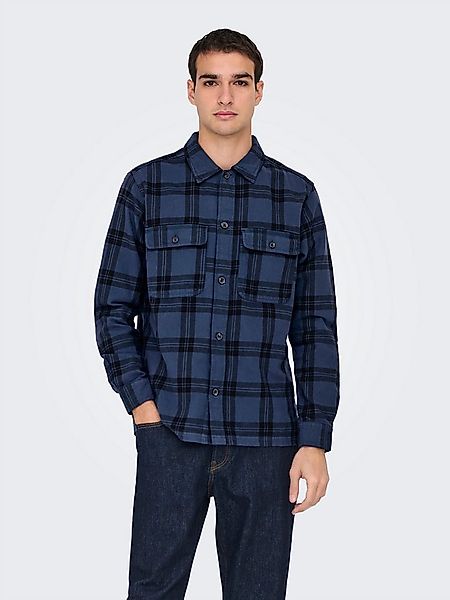ONLY & SONS Langarmhemd ONSOLIVER TWILL OVERDYE OVERSHIRT BF günstig online kaufen