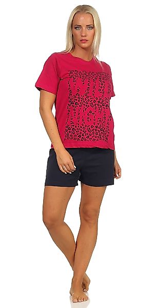 Moonline Schlafanzug Kurzer Damen Pyjama Schlafanzug günstig online kaufen