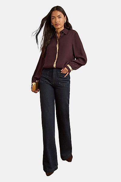 Love & Roses Langarmhemd Love & Roses Langarmshirt mit Stickerei (1-tlg) günstig online kaufen