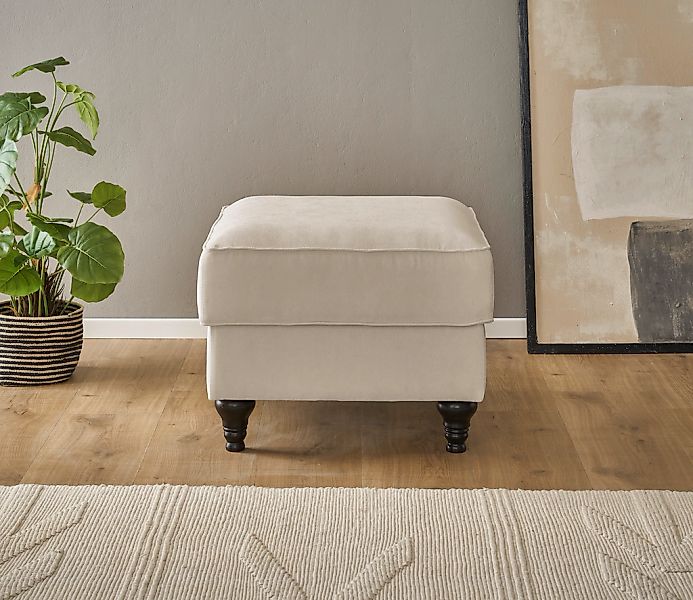 Home affaire Hocker "WESTMINSTER", mit Federkern-Polsterung günstig online kaufen