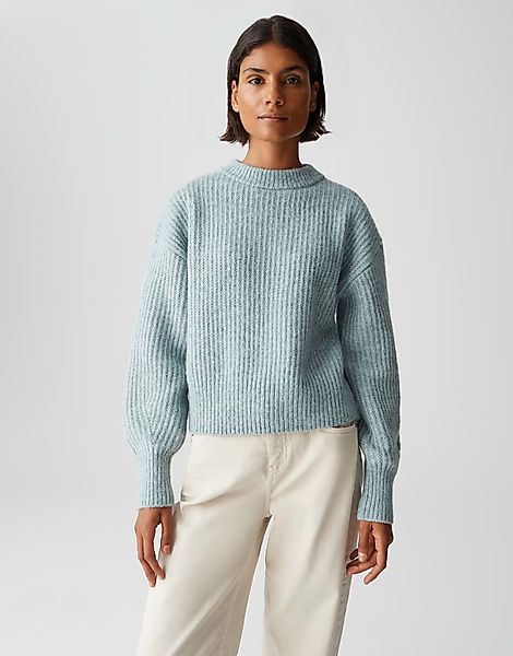 OPUS Strickpullover PLENI mit Rippstrickmuster überschnittene günstig online kaufen