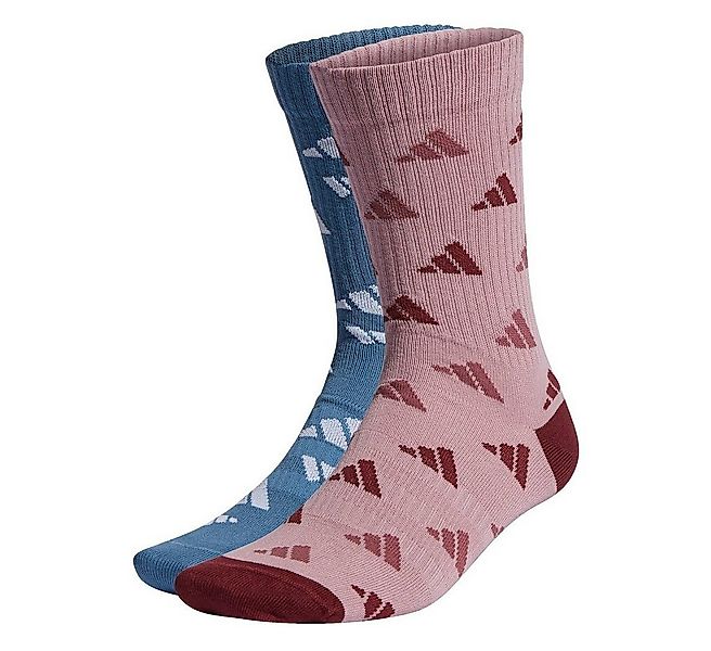 adidas Performance Sportsocken Crew Cushion 3-Streifen Graphic Logo blau/ma günstig online kaufen