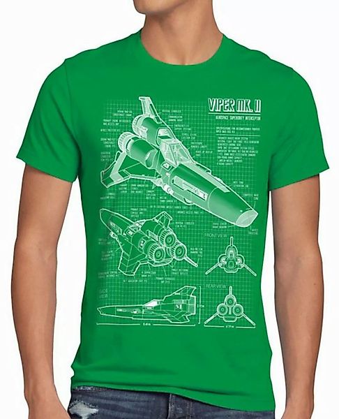 style3 T-Shirt Viper MK2 galactica kampfstern battlestar jäger zylon galakt günstig online kaufen