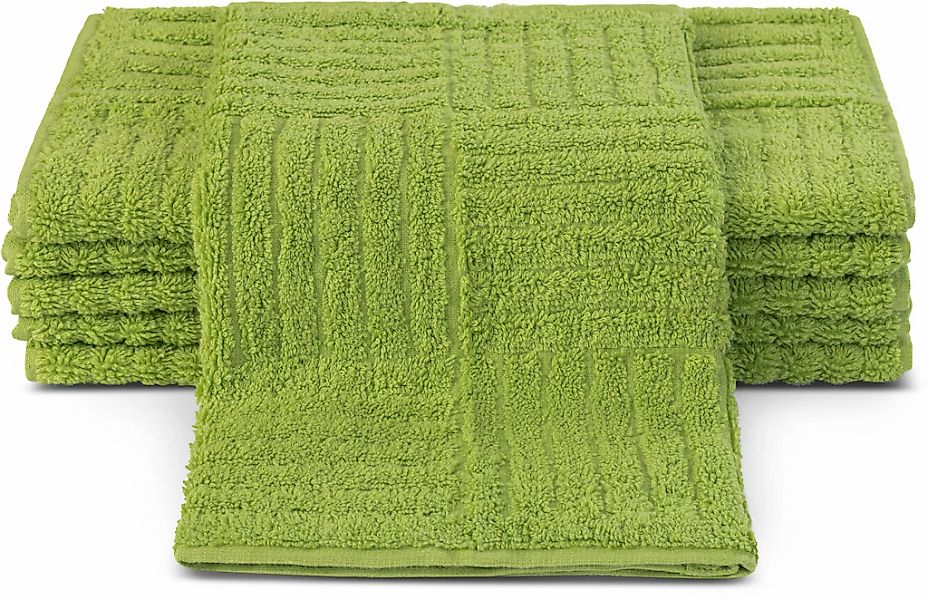 ROSS Gästehandtücher "CARRE" 100% Baumwolle, Rippenstruktur, große Farbausw günstig online kaufen