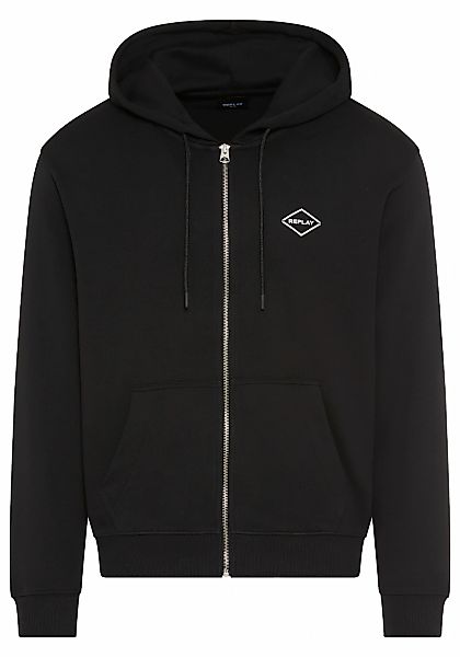 Replay Kapuzensweatjacke aus Baumwolle, Regular Fit günstig online kaufen