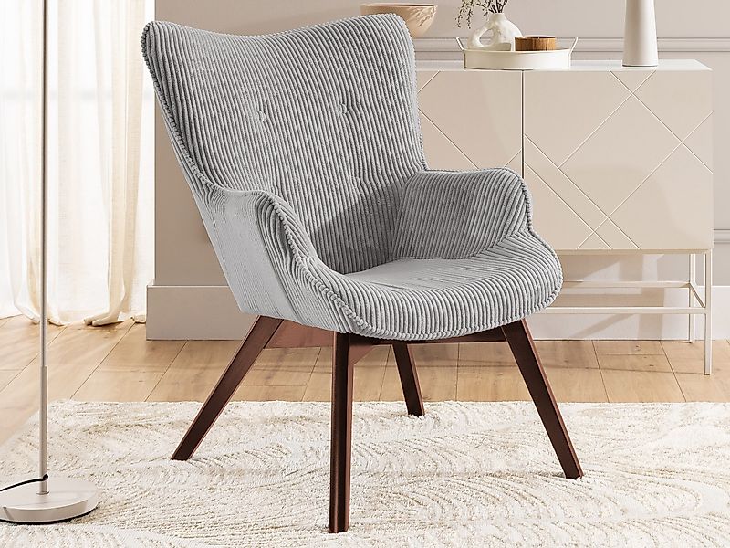 S-Style Möbel Loungesessel Lenari aus Cordstoff günstig online kaufen