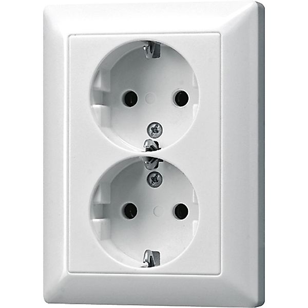 Jung SCHUKO-Steckdose ws 16A 250V 2-fach AS 5020 U - AS5020U günstig online kaufen