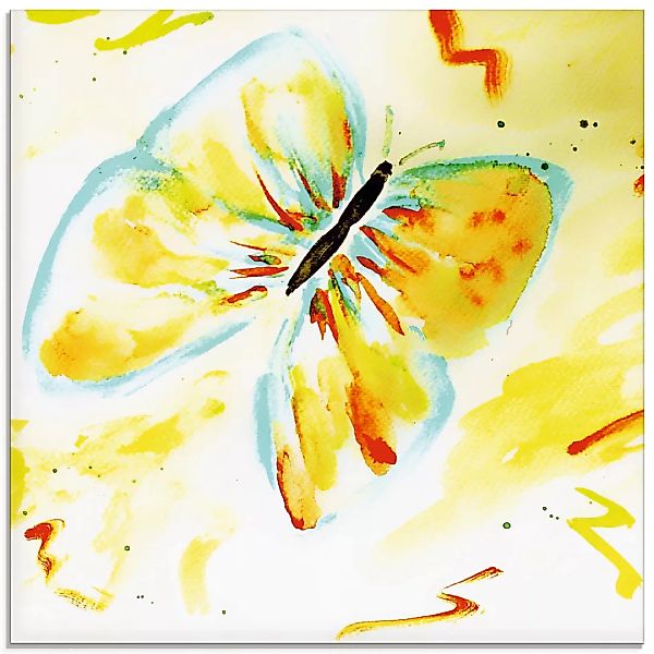Artland Glasbild »Schmetterling Gelb«, Insekten, (1 St.), in verschiedenen günstig online kaufen