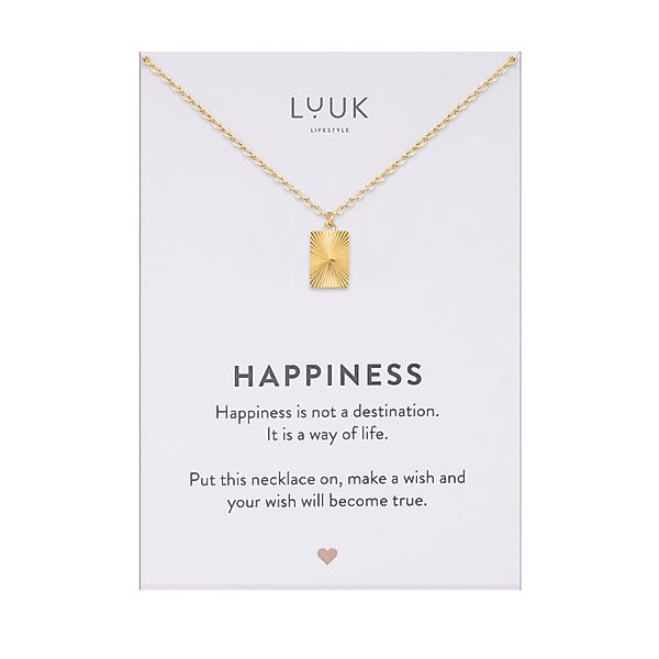 LUUK LIFESTYLE Kette mit Anhänger Rechteck günstig online kaufen