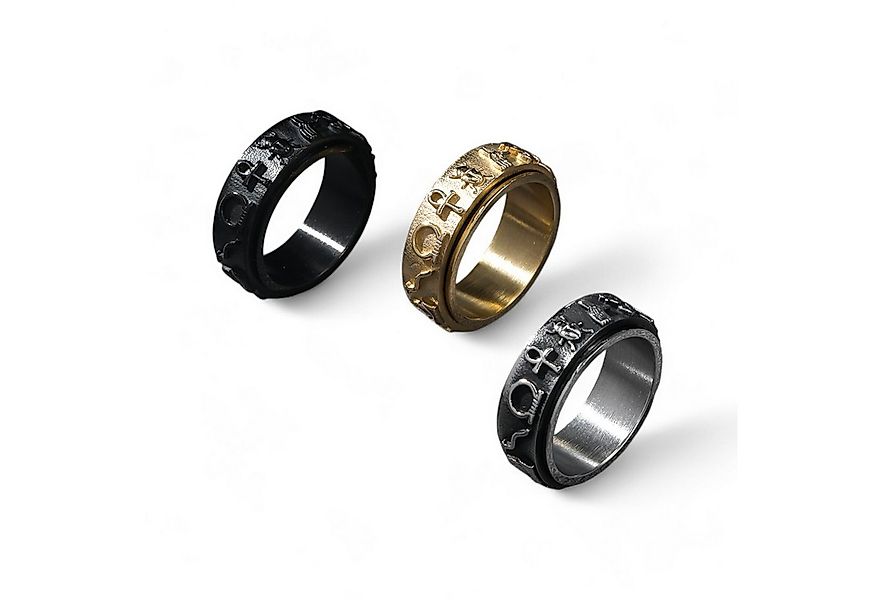 Eyecatcher Fingerring Anti Stress Fidget Ägyptische Symbole Anxiety Ring günstig online kaufen