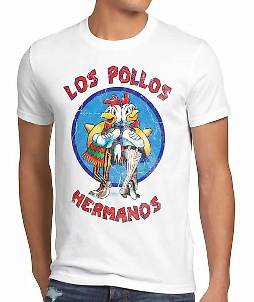 style3 Print-Shirt Herren T-Shirt Los Pollos breaking hermanos heisenberg w günstig online kaufen