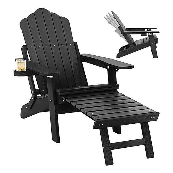 KOMFOTTEU Gartenstuhl, Adirondack-Stuhl Gartenliege klappbar günstig online kaufen