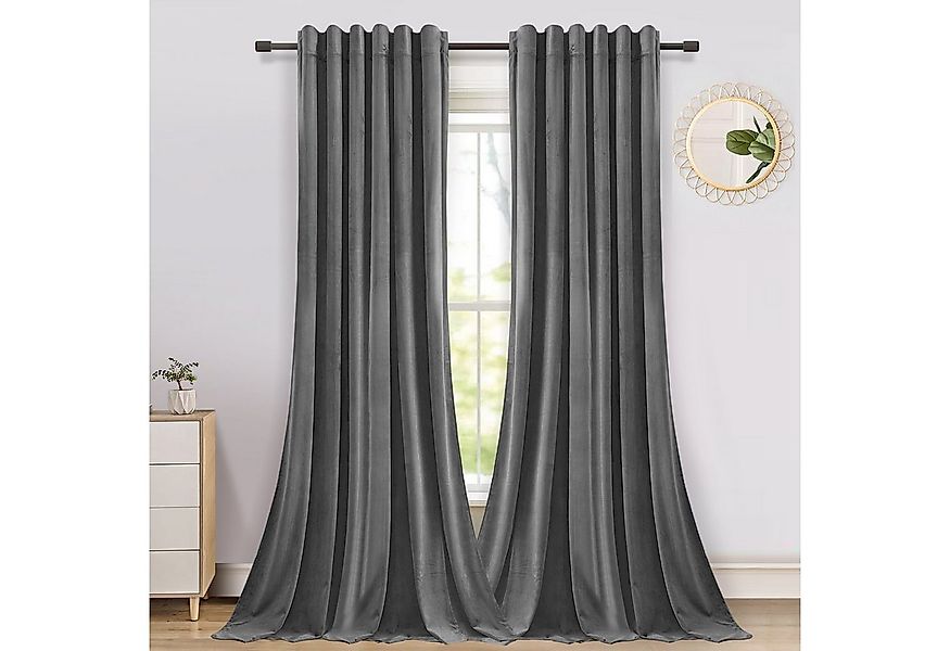 BTTO V&G Gardine Vorhang blickdicht,Verdunklungsgardine,Vorhang Samt Velvet günstig online kaufen