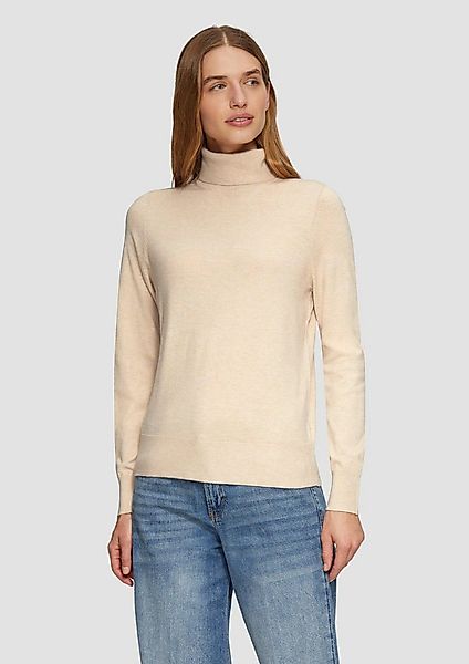 s.Oliver Longpullover Strickpullover Feinstrickpullover mit Rollkragen günstig online kaufen