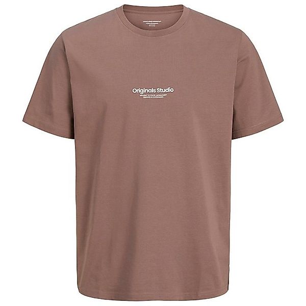 Jack & Jones Rundhalsshirt Große Größen Herren T-Shirt taupe JORVESTERBRO J günstig online kaufen