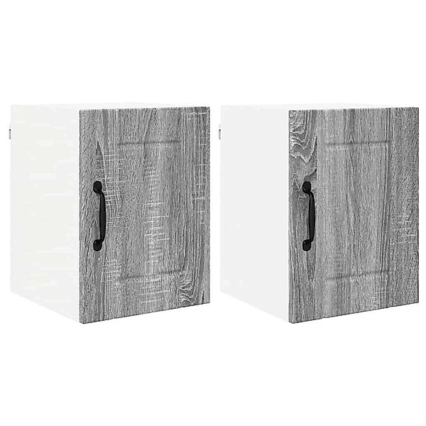 vidaXL Küchenschrank 2 Stk Graues Sonoma 30 x 31 x 40 cm Holzwerkstoff 8848 günstig online kaufen
