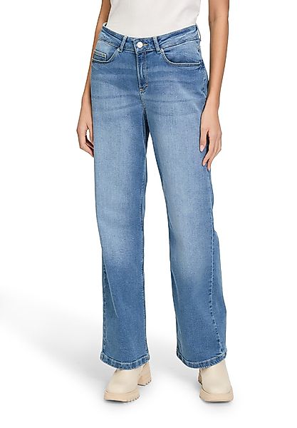 Cartoon Stretch-Jeans Damen Stretch-Jeans mit Eingrifftaschen günstig online kaufen