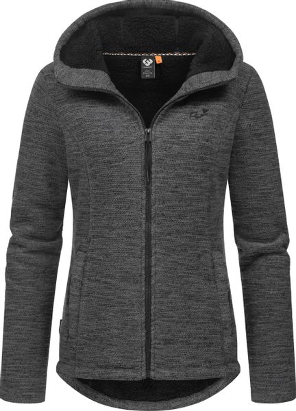 Ragwear Kapuzenstrickjacke "Lyshka Melange" Kuschelige Kapuzenjacke in Stri günstig online kaufen