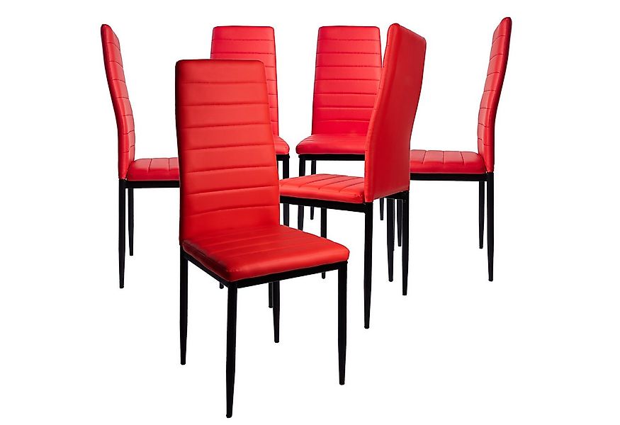 TRISENS Esszimmerstuhl Gabi (Stück, 6 St), Küchenstuhl mit abgestepptem Bez günstig online kaufen