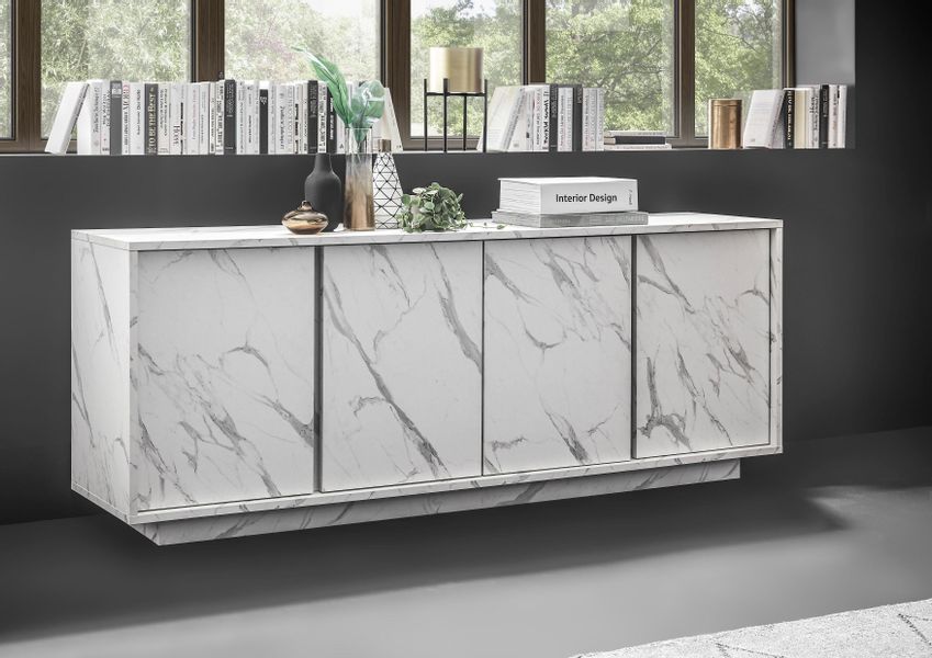 INOSIGN Sideboard "Carrara" grifflos günstig online kaufen