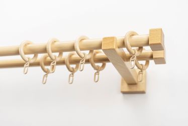 GARESA Gardinenstange "CUBUS" Ø 20 mm 2 läufig-läufig Wunschmaßlänge Vorhan günstig online kaufen