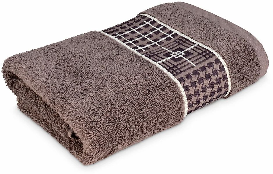 Möve for frottana Handtuch "Fjord" mit tollem Uni Karo günstig online kaufen