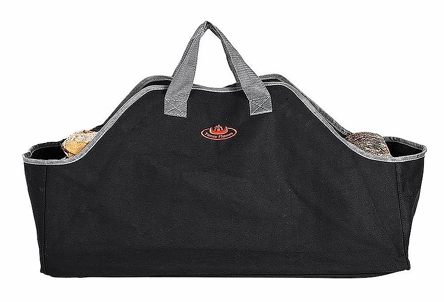Kaminholz Tasche Schwarz – Robuste Holztragetasche aus Polyester günstig online kaufen