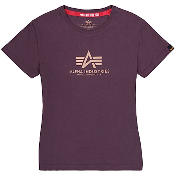 Alpha Industries  T-Shirts & Poloshirts New Basic T Women - Plum günstig online kaufen