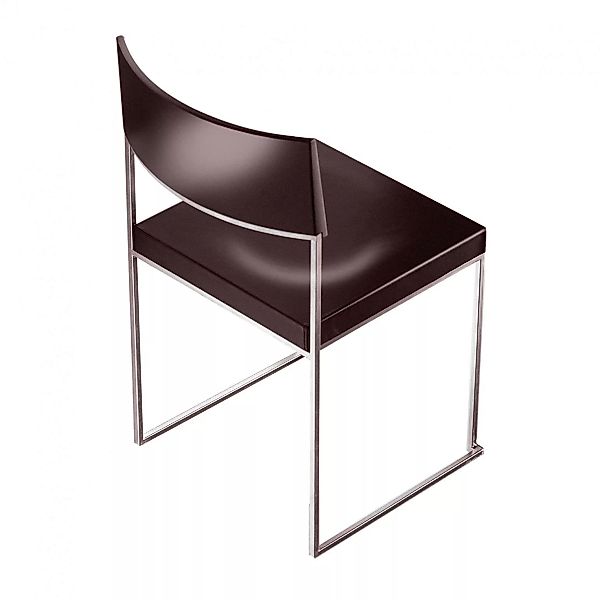 la palma - Cuba S56 Stuhl Sitzfläche Holz stapelbar - buche dunkel nussbaum günstig online kaufen