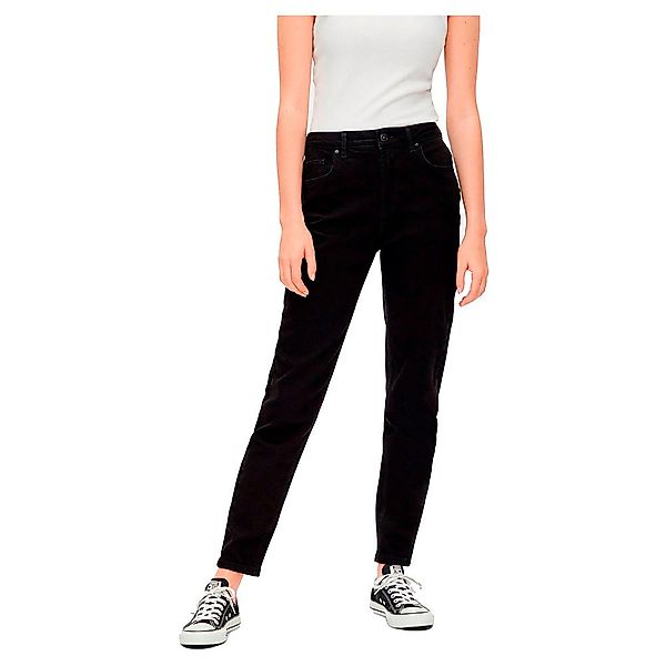 PIECES High Waist Mom Jeans Damen Schwarz günstig online kaufen