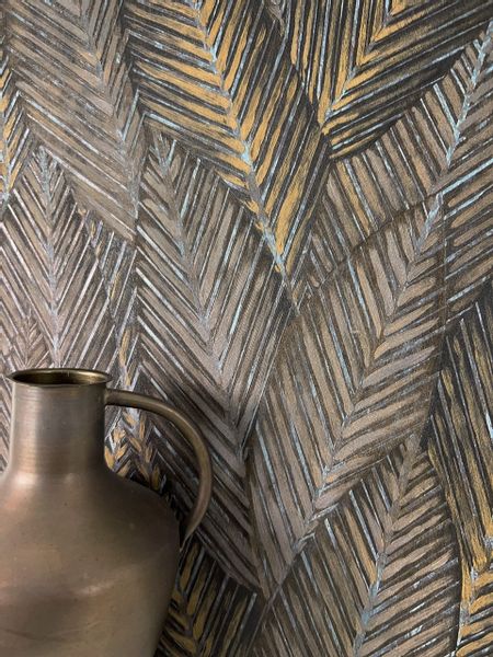 Newroom Vliestapete, Braun Tapete Modern Dschungel günstig online kaufen