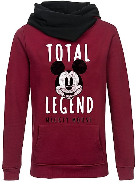 Mickey & Minnie Mouse Total Legend Damen Schalkragenpullover rot günstig online kaufen