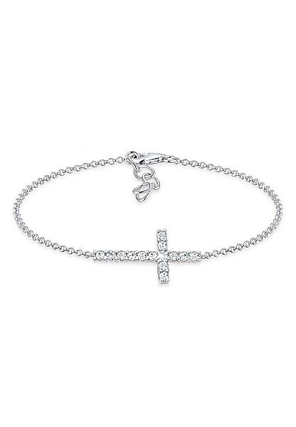 Elli Armband Kreuz mit Kristallen von Swarovski® 925 Sterling Silber (kein günstig online kaufen