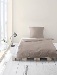 BIERBAUM Bettwäsche "Biber Uni" 3 Stk. tlg. Schlichtes Unidesign: Zeitlos u günstig online kaufen