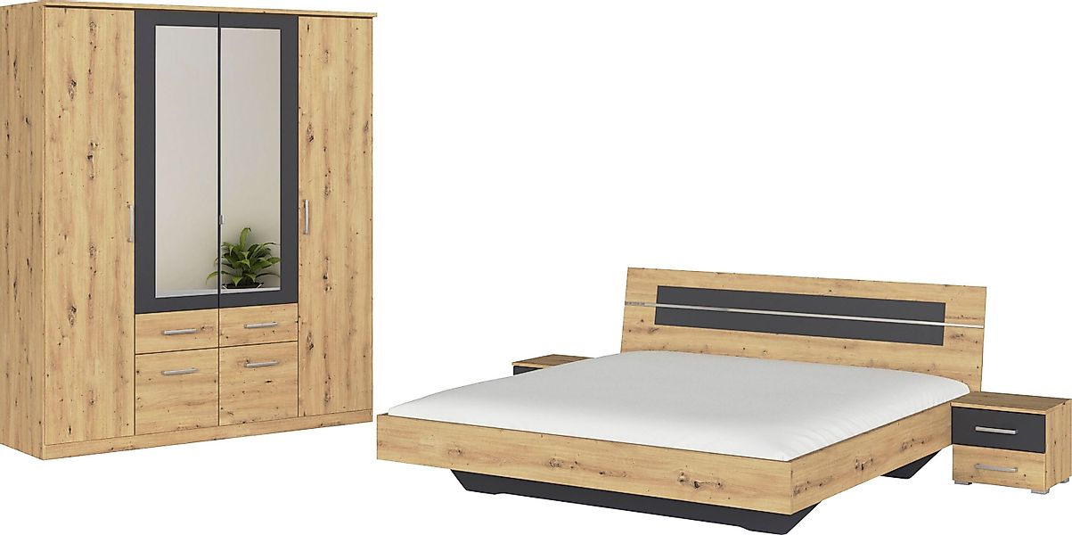 rauch Schlafzimmer-Set Komplettschlafzimmer Schlafzimmer BURANO mit günstig online kaufen