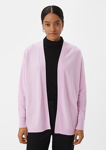 Comma Strickjacke Kaschmirmix-Strickjacke mit Fledermausärmeln Teilungsnaht günstig online kaufen