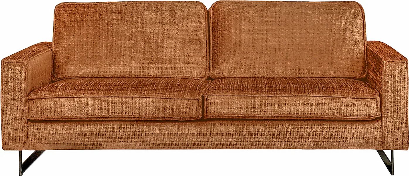 Home affaire 3-Sitzer "Pinto, 206 cm, Cord, Chenille, Lederoptik" mit Keder günstig online kaufen