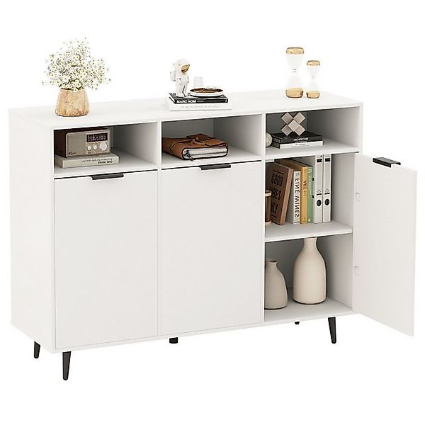 COSTWAY Küchenbuffet mit Arbeitsplatte&verstellbaren Regalen, Sideboard Hol günstig online kaufen