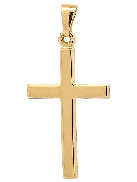 HOPLO Kreuzanhänger Kettenanhänger Gold Anhänger Kreuz massiv 585 - 14 Kara günstig online kaufen