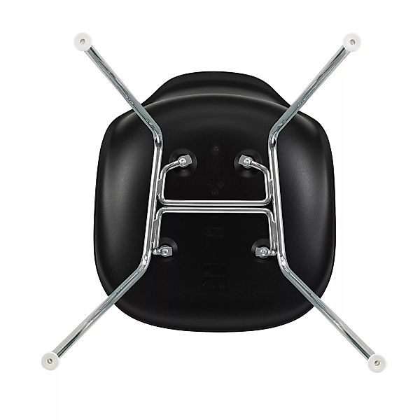 Vitra - Eames Plastic Side Chair DSX Gestell verchromt - tiefschwarz/Sitzsc günstig online kaufen