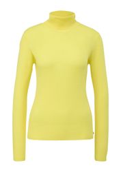 QS Longpullover Strickpullover Rollkragenpullover aus Feinstrick günstig online kaufen