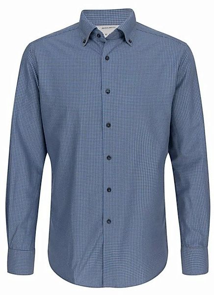 Eterna Klassische Bluse ETERNA REGULAR FIT UPCYCLING SHIRT Langarm Hemd kar günstig online kaufen