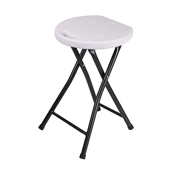 Spetebo Hocker klappbar mit Metall Gestell günstig online kaufen
