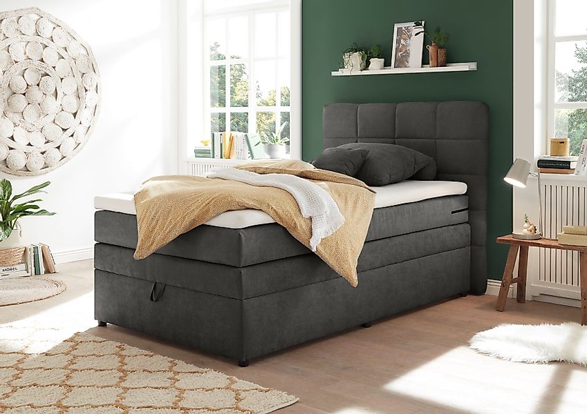 ED EXCITING DESIGN Boxspringbett Tacoma, inkl. günstig online kaufen