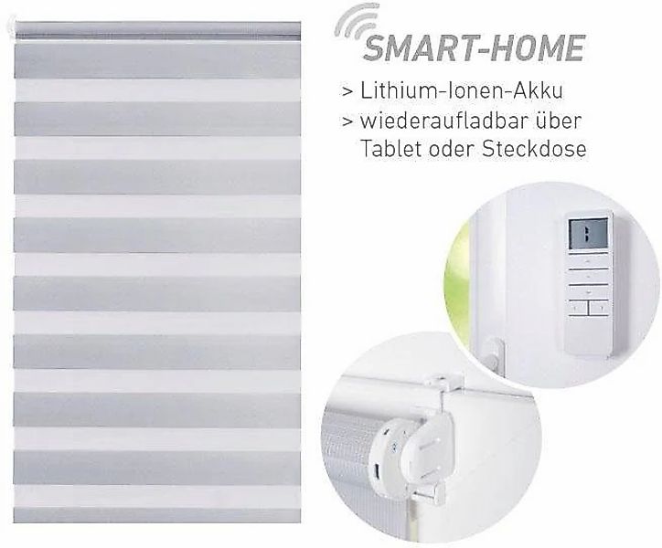 Good Life Elektrisches Rollo »Wood - SMART HOME«, Lichtschutz, ohne Bohren, günstig online kaufen