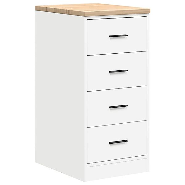 vidaXL Schrankmodule Garagen-Aufbewahrungsschrank Weiß 40x51x85 cm günstig online kaufen
