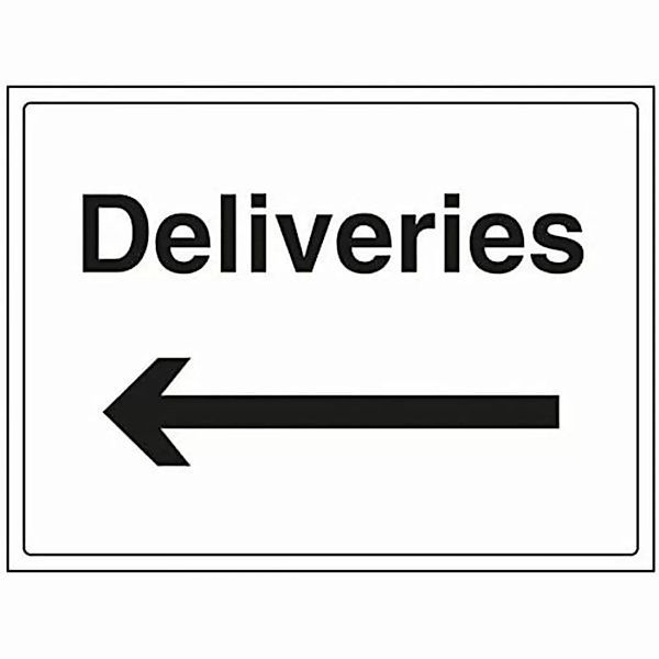 Klebeschild "deliveries" (40 X 30 Cm) (restauriert C) günstig online kaufen