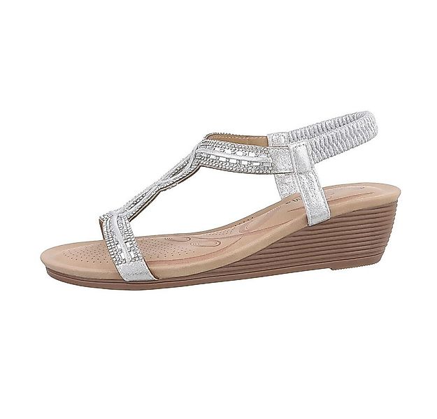 Ital-Design Elegante Wedge-Sandalen mit Komfort- und Stilelementen Keilsand günstig online kaufen