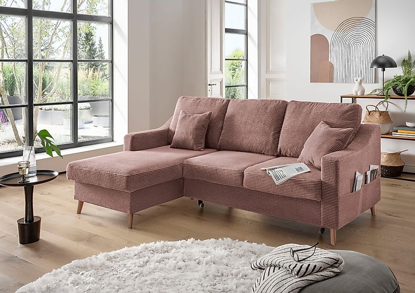 INOSIGN Ecksofa Valentina L-Form, 2 Zierkissen, günstig online kaufen